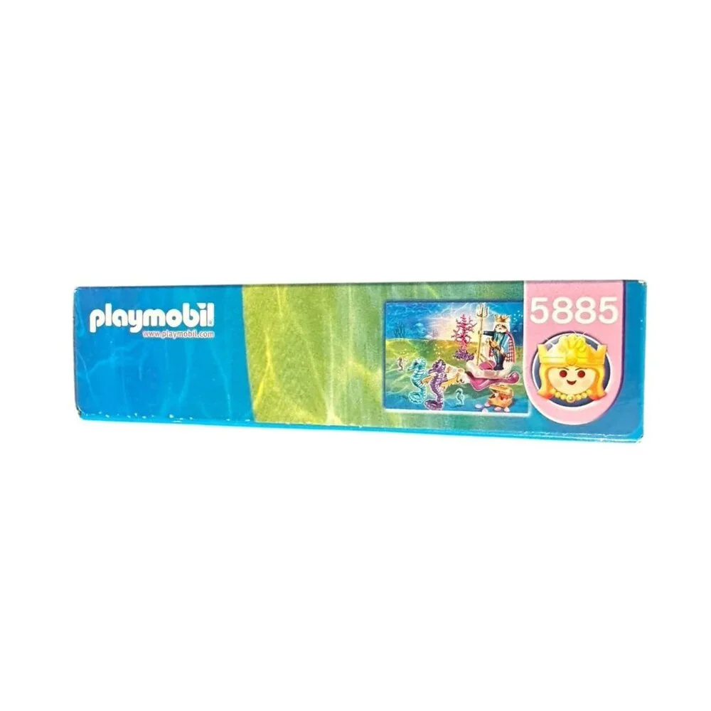 New PLAYMOBIL 5885 King Neptune and Seahorse‎ Chariot Underwater Mermaid 2009